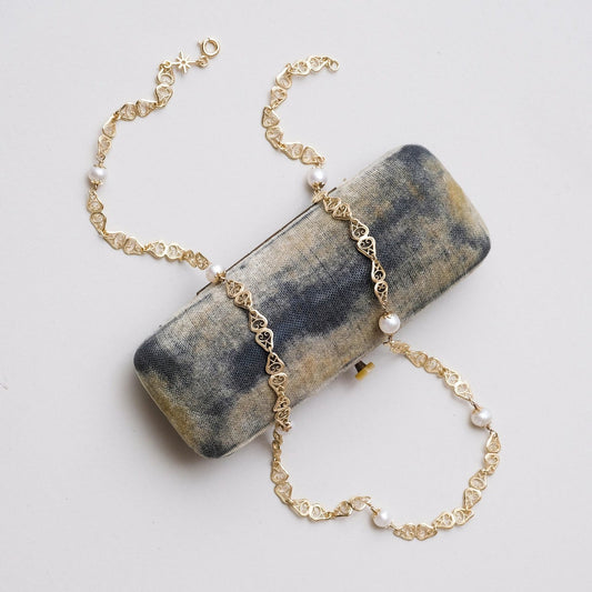 pearl filigree necklace
