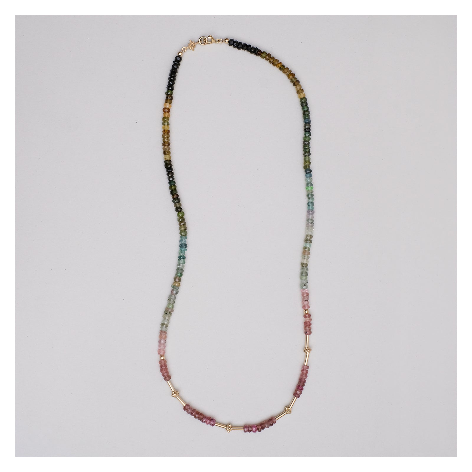 rainbow bead necklace