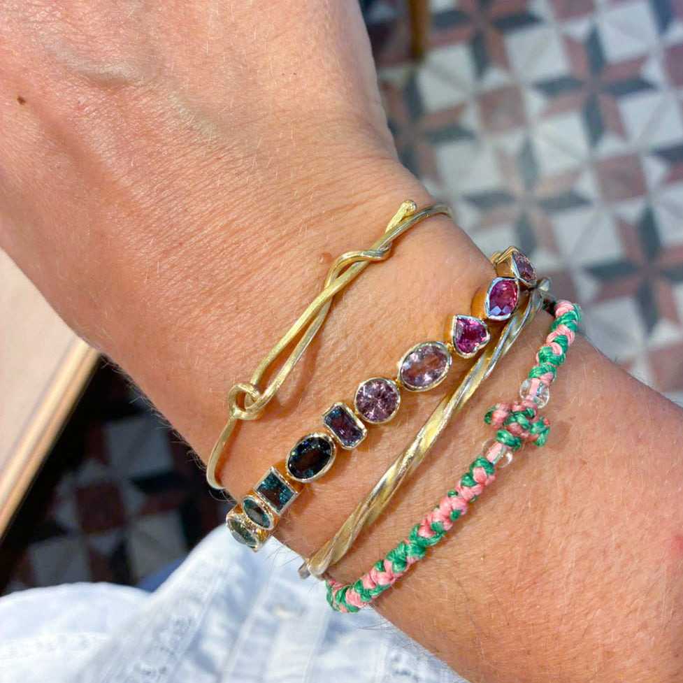 rainbow tennis bracelet