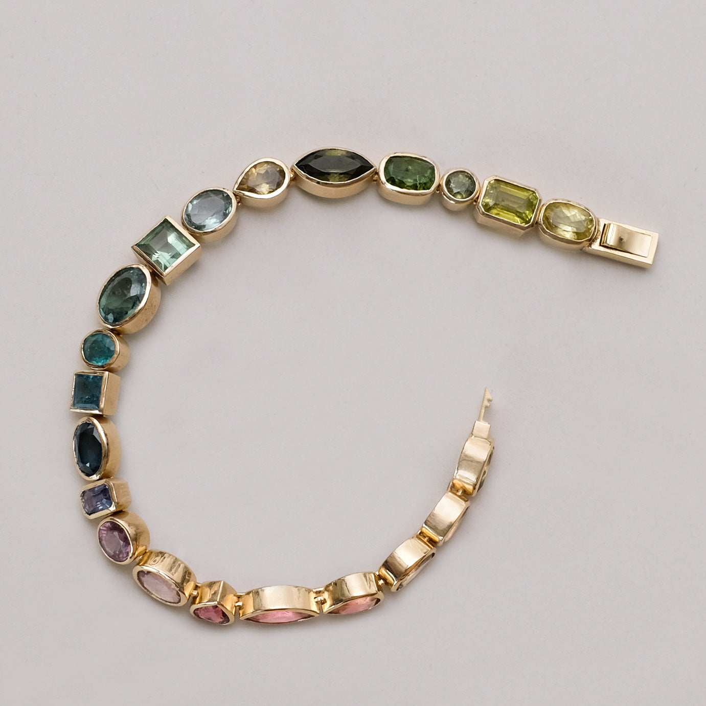 rainbow tennis bracelet