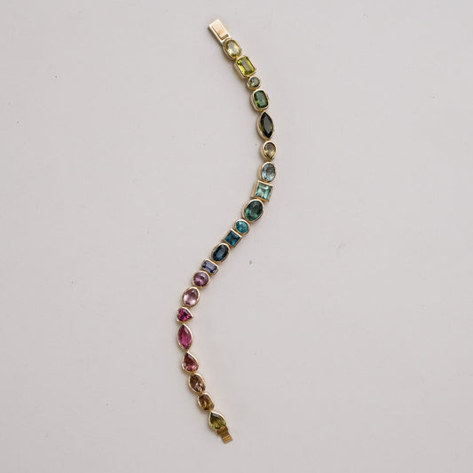 rainbow tennis bracelet